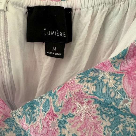 Lumiere Pink and Blue Floral Mini Dress - Picture 3 of 5